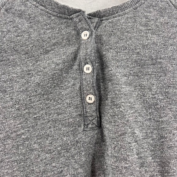 Marine Layer Mens Gray Long Sleeve Henley Button Up Shirt Size L - Picture 4 of 8